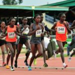 Les concurrentes du 10.000 m lors des sélections kényanes, à Eldoret | AFP | SIMON MAINA