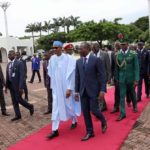 Muhammadu Buhari, président du Nigéria et son homologue béninois Patrice Talon lors de leur rencontre ce mardi à Abuja