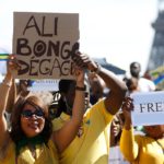 Des manifestants réclament « la reconnaissance de l&rsquo;élection » de Jean Ping, le 3 septembre 2016 à Paris afp.com/Thomas SAMSON