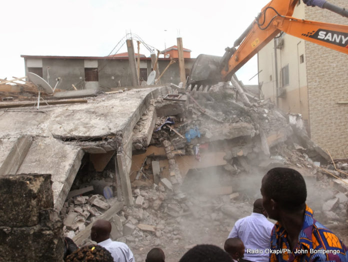 RDC: six morts dans l'effondrement d'un immeuble à Kinshasa