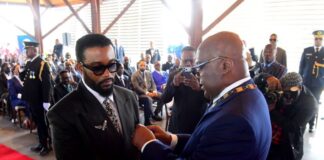 RDC : Fally Ipupa décoré par Tshisekedi